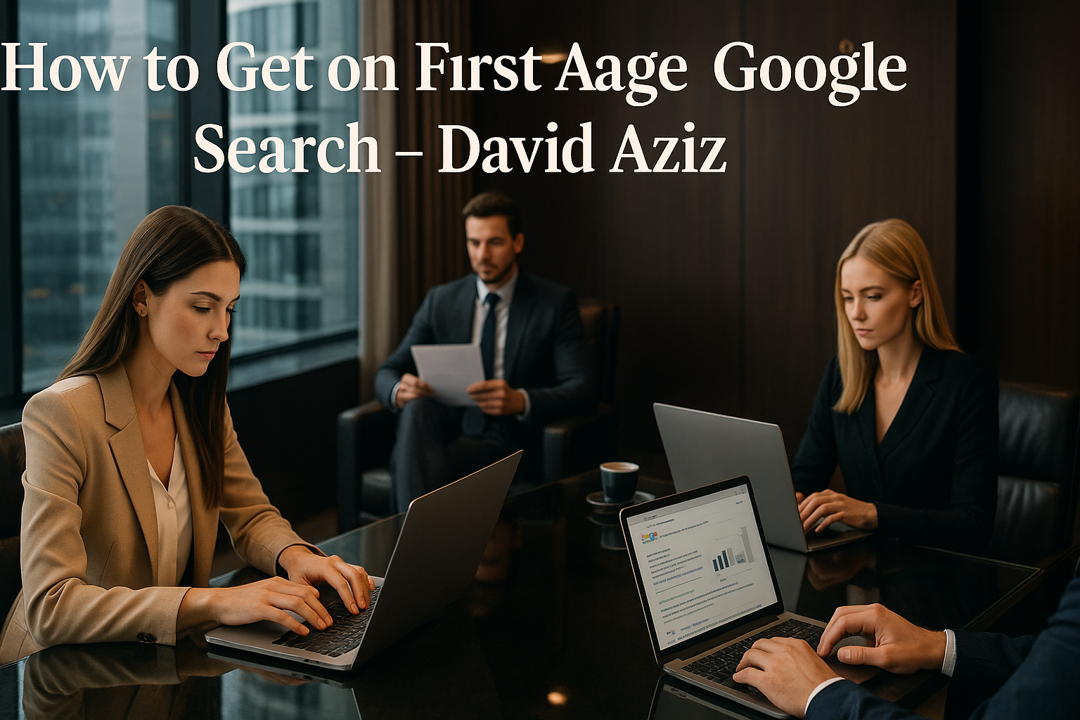How to get on First Page of Google search David Aziz