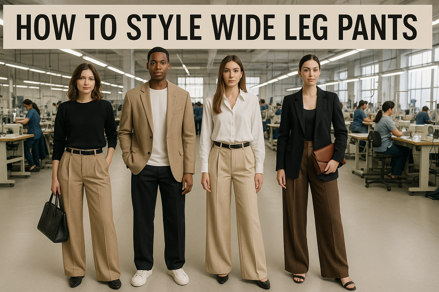 how to style wide leg pants